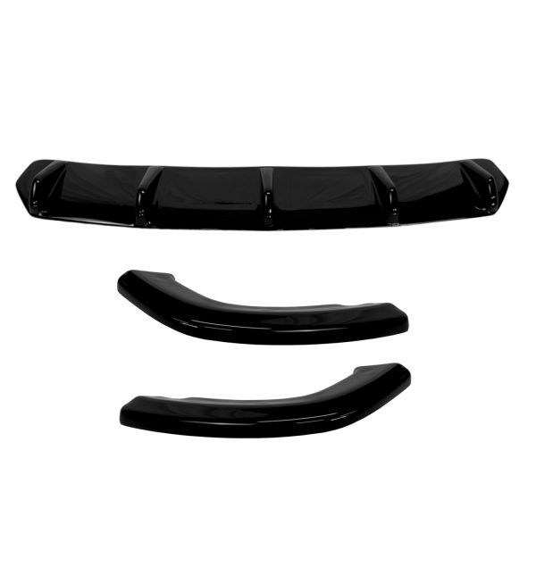 FRONT SPLITTER DIFFUSER CANARDS GLOSS BLACK FOR AUDI Q5 S-LINE/SQ5 MK2 2017-2020 - Image 4