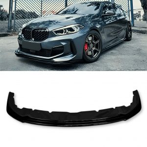 FRONT LIP SPLITTER M PERFORMANCE GLOSS BLACK FOR BMW 1 SERIES F40 M SPORT 2019+