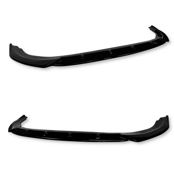FRONT SPLITTER LIP SPOILER GLOSS BLACK FOR VW GOLF GTI AND R-LINE MK8 2020+ - Image 2