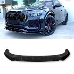 FRONT SPLITTER LIP SPOILER GLOSS BLACK FOR AUDI RSQ8 MK1 2019+