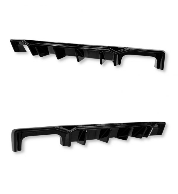 REAR DIFFUSER VALANCE GLOSS BLACK FOR AUDI A6 C8 S-LINE & S6 C8 S LINE - Image 3