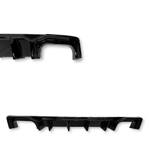 REAR DIFFUSER VALANCE GLOSS BLACK FOR AUDI A6 C8 S-LINE & S6 C8 S LINE - Image 4