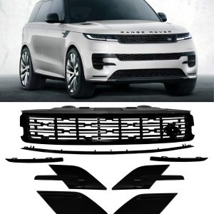 FRONT GRILLE BLACK PACK KIT GLOSS BLACK FOR RANGE ROVER SPORT L461 2023+