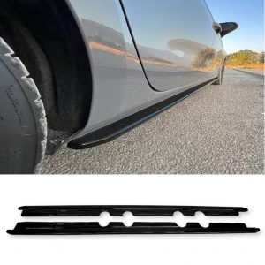 SIDE SKIRTS EXTENSION BLADES GLOSS BLACK FOR CUPRA LEON AND SEAT LEON FR MK4 20+