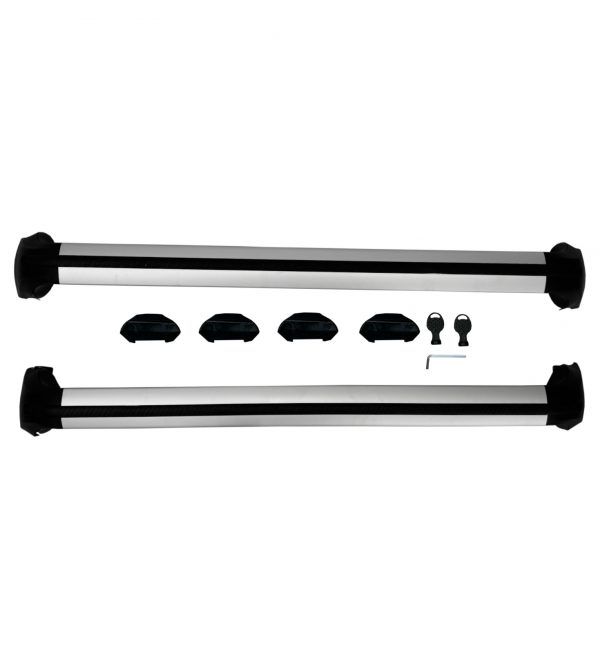 ALUMINIUM CROSS BAR ROOF RAILS OE STYLE SILVER FOR TOYOTA C-HR 2016+