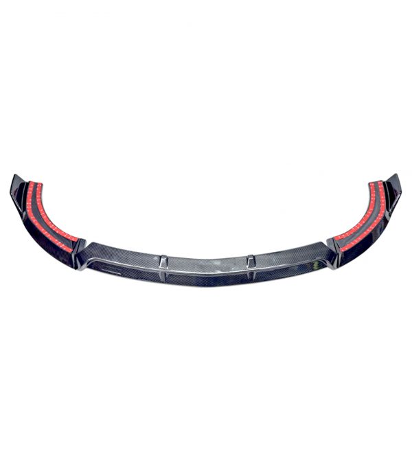 FRONT LIP SPLITTER SPOILER CARBON LOOK FOR MERCEDES E CLASS W213 2016-2019 - Image 2