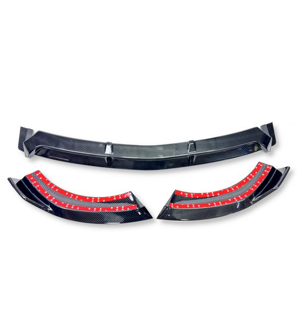 FRONT LIP SPLITTER SPOILER CARBON LOOK FOR MERCEDES E CLASS W213 2016-2019 - Image 5