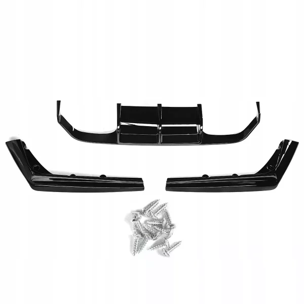 REAR DIFFUSER BUMPER BODYKIT V STYLE GLOSS BLACK FOR BMW M3 M4 F80 F82 F83 2014-2020 - Image 4