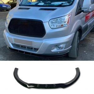 FRONT LIP SPLITTER LOWER LIP SPOILER GLOSS BLACK FOR FORD TRANSIT MK8 2014-2019