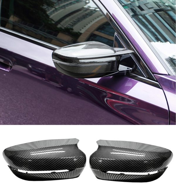 SIDE WING MIRROR COVER CAPS M STYLE CARBON LOOK BMW 3 4 5 SERIES G20 G21 G22 G30