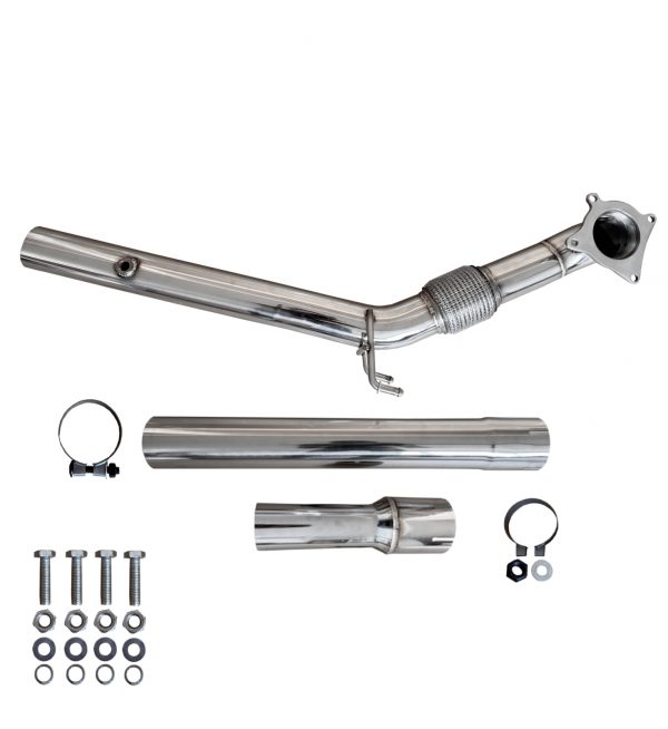 DE CAT DOWNPIPE EXHAUSTS PIPE FOR AUDI A3 EA888 VW GOLF MK5 MK6 GTI JETTA TURBO