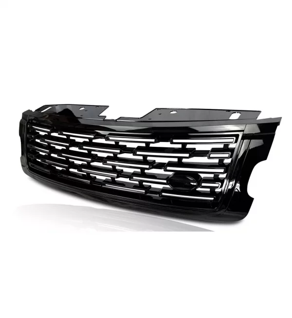 FRONT GRILLE NEW 2023+ STYLE FULL GLOSS BLACK FOR RANGE ROVER VOGUE L405 2018+ - Image 3