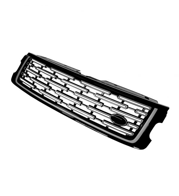 FOR RANGE ROVER VOGUE L405 18-21 FACELIFT FRONT GRILLE L460 2023 LOOK BLACK & CHROME - Image 4