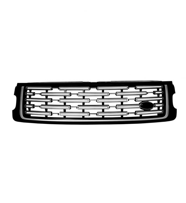 FOR RANGE ROVER VOGUE L405 18-21 FACELIFT FRONT GRILLE L460 2023 LOOK BLACK & CHROME - Image 5