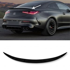 REAR SPOILER BOOT SPOILER AMG STYLE GLOSS BLACK FOR MERCEDES CLE COUPE C236 2024+