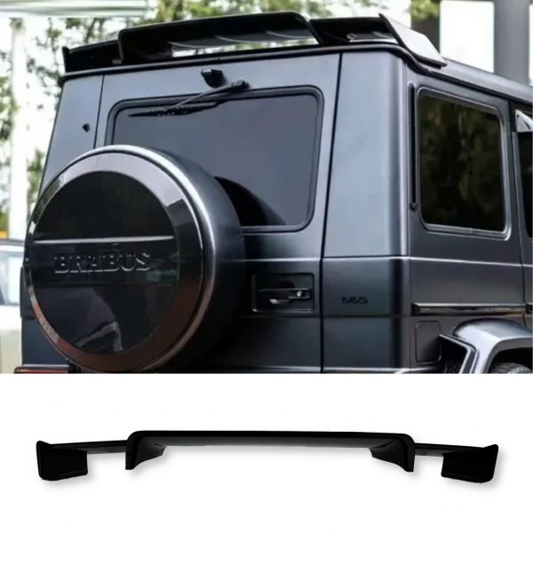 REAR ROOF SPOILER WINGS B STYLE GLOSS BLACK FOR MERCEDES G WAGON W463 W464 1990+ - Image 2