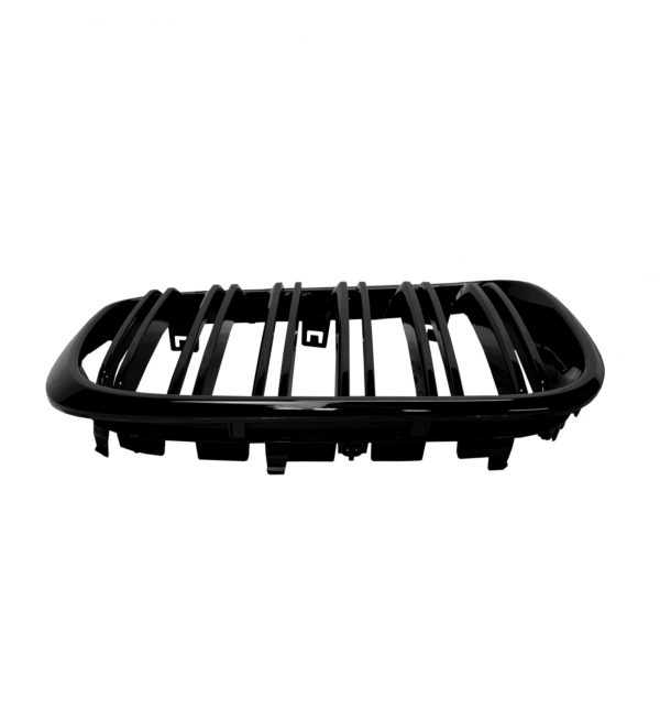FRONT KIDNEY GRILLES DOUBLE SLAT GLOSS BLACK FOR BMW X3 G01 AND X4 G02 2018+ - Image 4