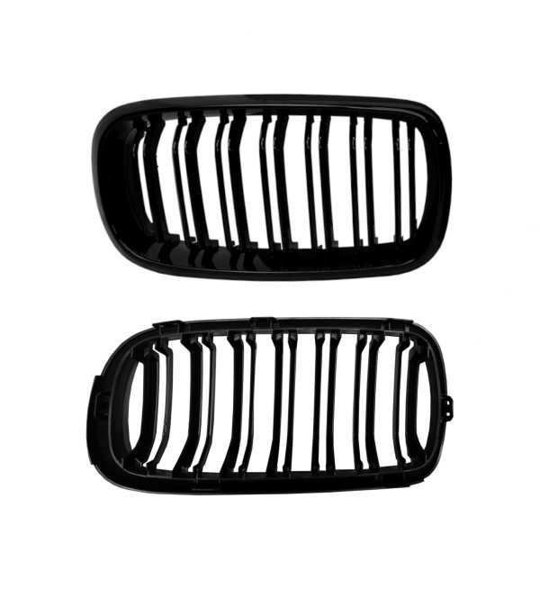 FOR BMW X5 F15 F85 X6 F16 F86 FRONT KIDNEY GRILLE DOUBLE SLAT GLOSS BLACK 13-19 - Image 5