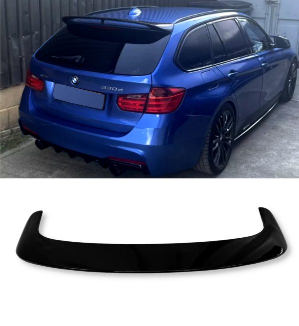 REAR ROOF SPOILER LIP WING GLOSS BLACK FOR BMW 3 SERIES F31 TOURING 11-19