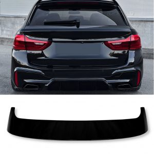 REAR ROOF SPOILER WING GLOSS BLACK FOR BMW 5 SERIES G31 TOURING 2017-2023