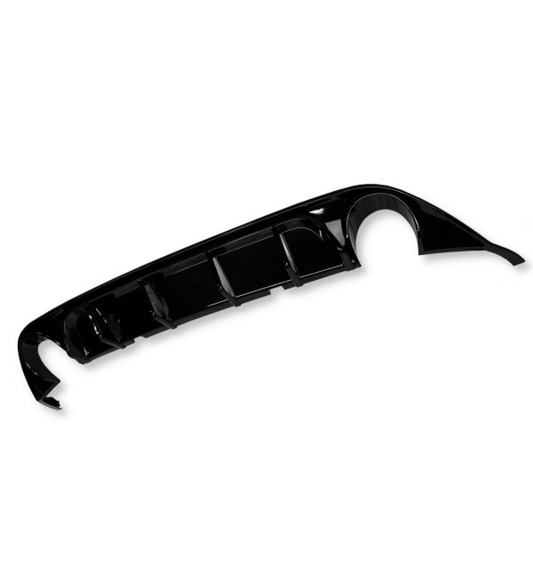 REAR DIFFUSER VALANCE BUMPER GLOSS BLACK FOR VW GOLF MK7 GTI AND R-LINE 2013-16 - Image 3