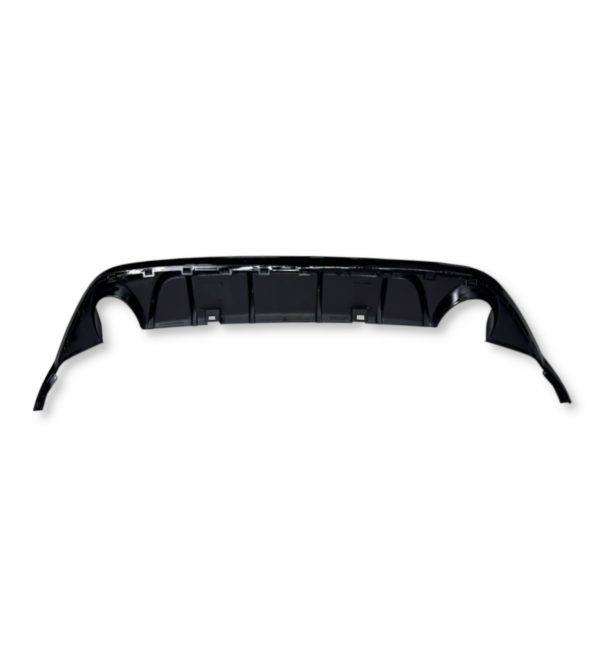 REAR DIFFUSER VALANCE BUMPER GLOSS BLACK FOR VW GOLF MK7 GTI AND R-LINE 2013-16 - Image 5