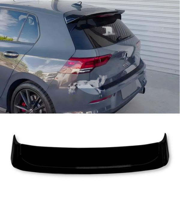 REAR ROOF SPOILER WINGS OSIR STYLE GLOSS BLACK FOR VW GOLF MK8 GTI GTD R 2019+
