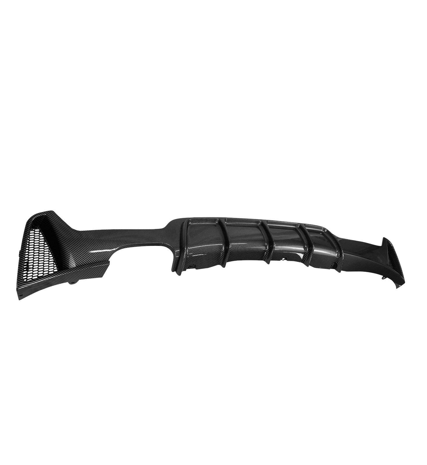 REAR DIFFUSER CARBON LOOK 428i STYLE FOR BMW 4 SERIES F32 F33 F36 2014-2020 - Image 4