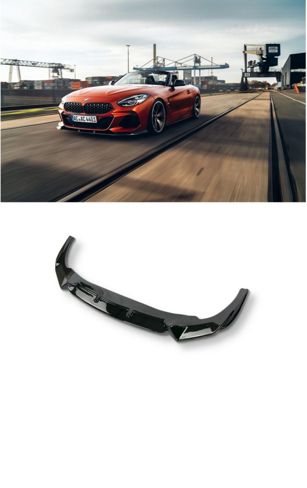 FRONT LIP SPLITTER LOWER BUMPER GLOSS BLACK FOR BMW Z4 G29 M SPORT 2018+