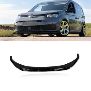 FRONT LIP SPLITTER LOWER BUMPER GLOSS BLACK FOR VW CADDY MK5 2021+