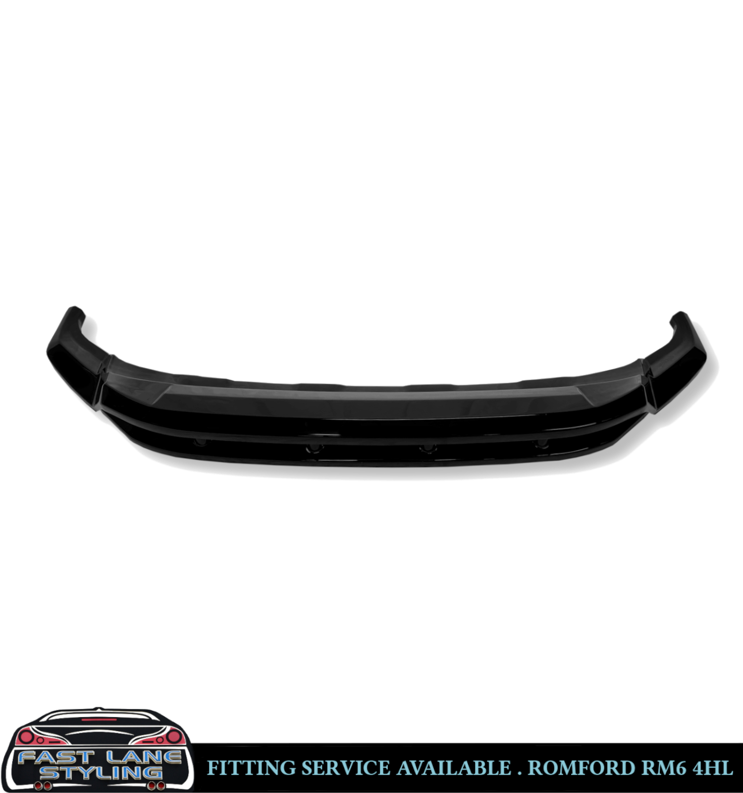 FRONT LIP SPLITTER LIP SPOILER GLOSS BLACK FOR VW TOUAREG MK3 R-LINE 2018-2023 - Image 2