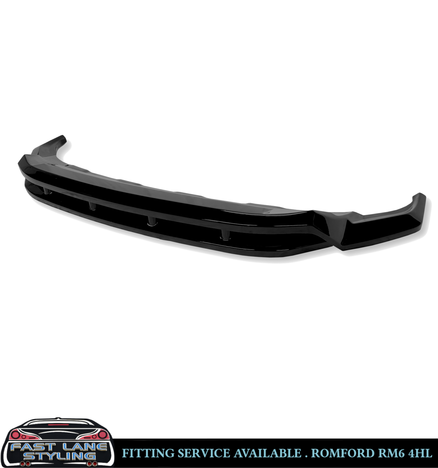 FRONT LIP SPLITTER LIP SPOILER GLOSS BLACK FOR VW TOUAREG MK3 R-LINE 2018-2023 - Image 3