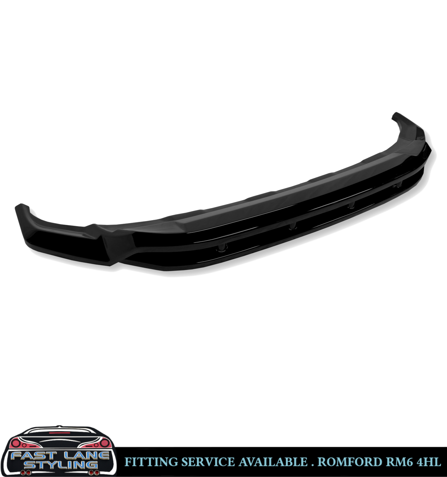 FRONT LIP SPLITTER LIP SPOILER GLOSS BLACK FOR VW TOUAREG MK3 R-LINE 2018-2023 - Image 4
