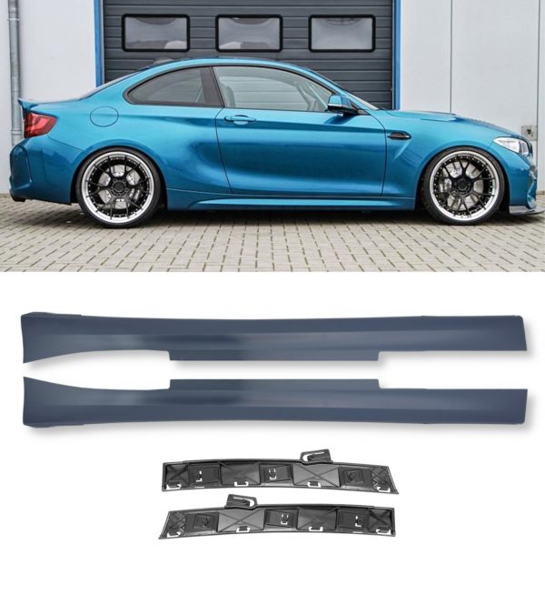 SIDE SKIRTS M SPORT STYLE PRIMED FOR BMW 1 SERIES F20 & 2 SERIES F22 F23 3 DOORS