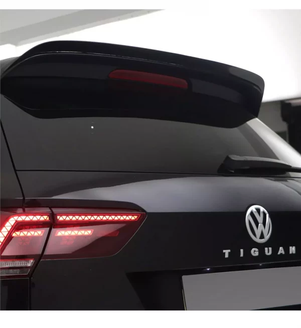 REAR ROOF SPOILER WINGS GLOSS BLACK FOR VW TIGUAN MK2 R-LINE 2015-2020 - Image 2