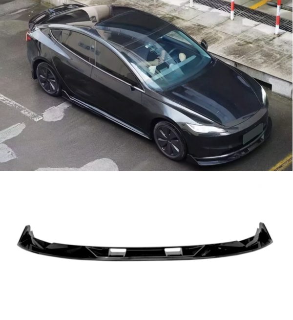 AERO BODY KIT SPLITTER DIFFUSER SPOILER SKIRTS GLOSS BLACK FOR TESLA MODEL 3 23+ - Image 2