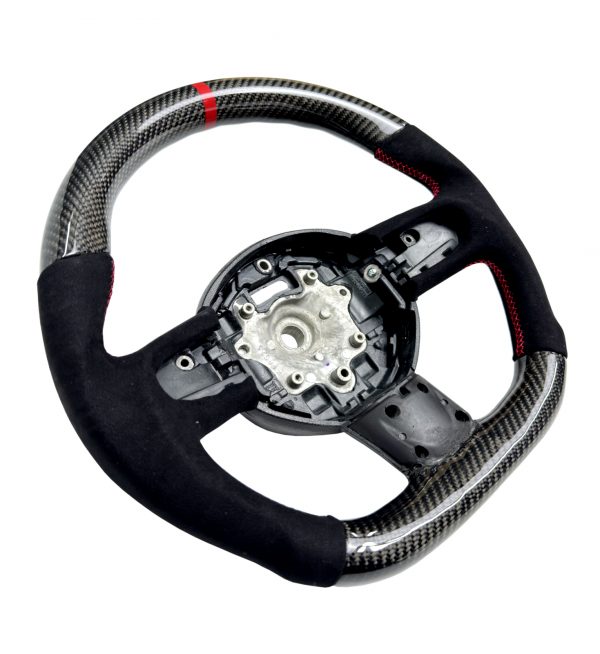 STEERING WHEEL CARBON FIBRE & ALCANTARA FOR MINI R55 R56 R57 R58 R59 R60 R61 - Image 2