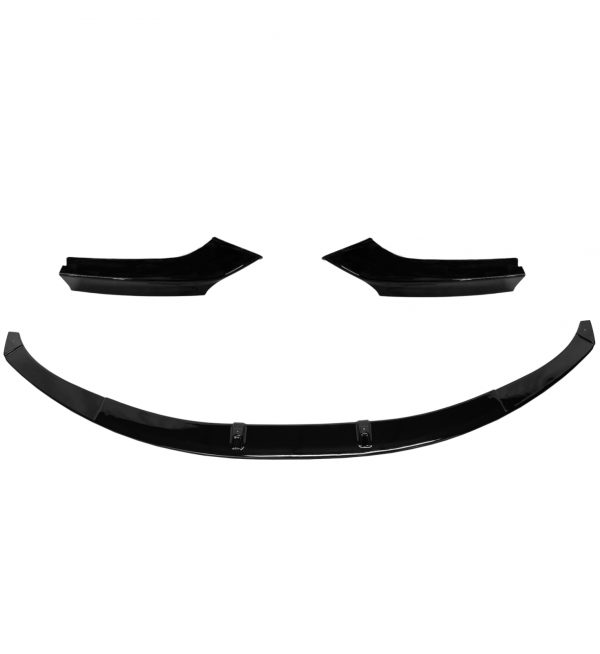 FRONT KIDNEY GRILLE WITH LIP SPLITTER GLOSS BLACK FOR BMW 2 SERIES F22 F23 14-21 - Image 4