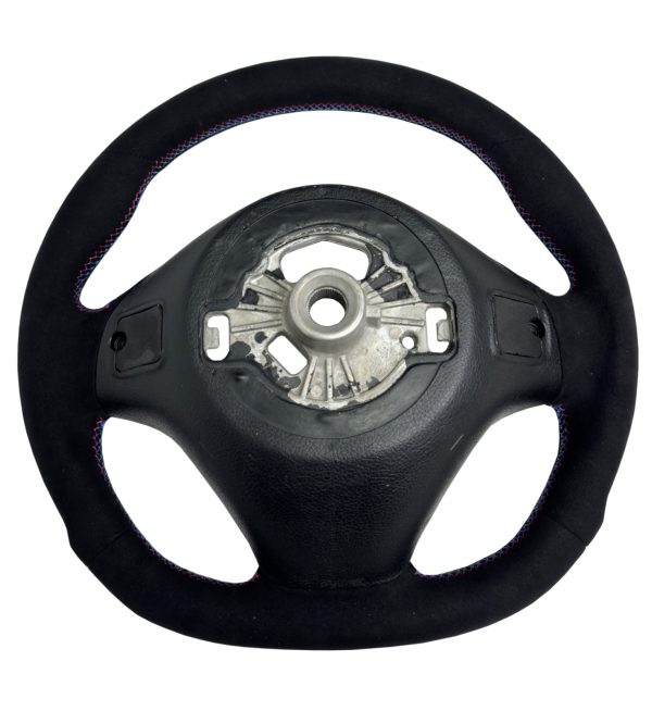 STEERING WHEEL ALCANTARA TRI-COLOUR STITCHING FOR BMW 1 2 3 4 SERIES - Image 5