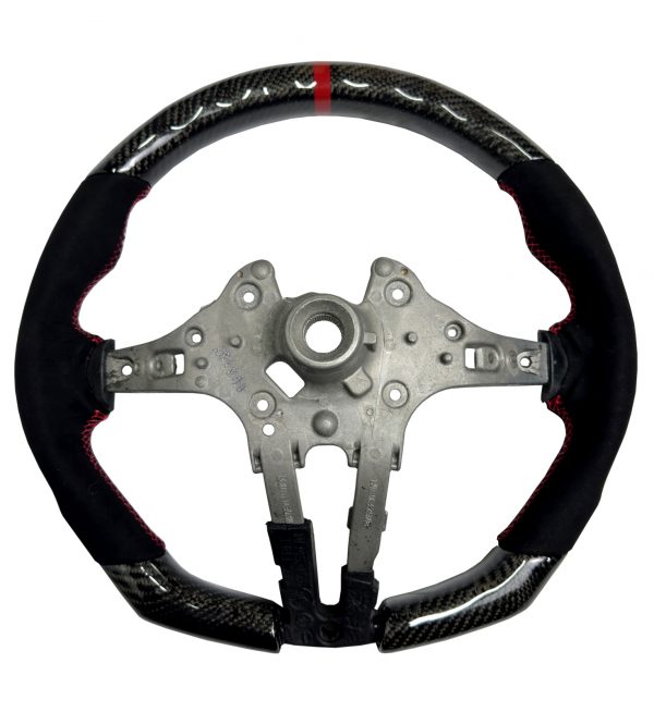 STEERING WHEEL CARBON FIBRE & ALCANTARA FOR BMW 1 2 3 4 X5 X6 SERIES M2 M3 M4 - Image 5
