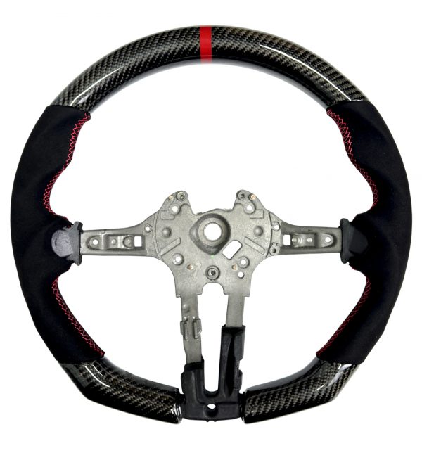 STEERING WHEEL CARBON FIBRE & ALCANTARA FOR BMW 1 2 3 4 X5 X6 SERIES M2 M3 M4