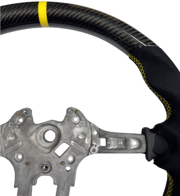 STEERING WHEEL CARBON FIBRE & ALCANTARA FOR BMW 1 2 3 4 X5 X6 SERIES M2 M3 M4 - Image 2