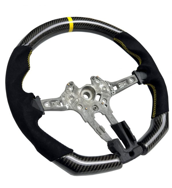 STEERING WHEEL CARBON FIBRE & ALCANTARA FOR BMW 1 2 3 4 X5 X6 SERIES M2 M3 M4 - Image 3