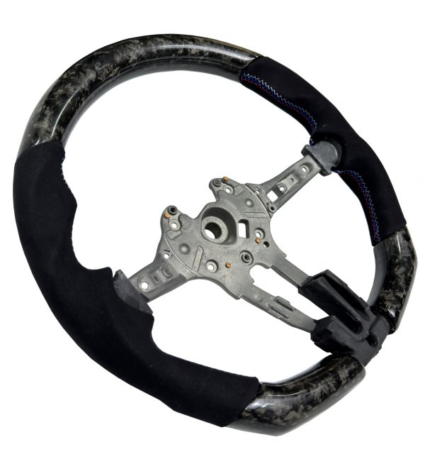 STEERING WHEEL FORGED CARBON & ALCANTARA FOR BMW 1 2 3 4 X5 X6 SERIES M2 M3 M4 - Image 2