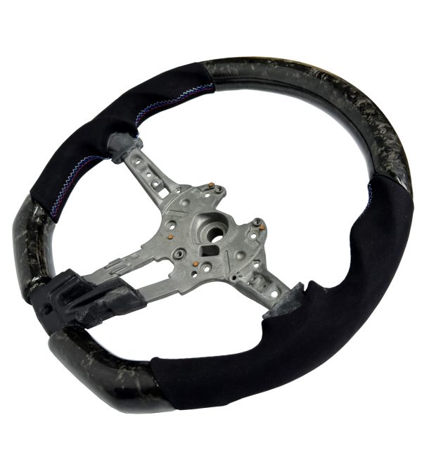 STEERING WHEEL FORGED CARBON & ALCANTARA FOR BMW 1 2 3 4 X5 X6 SERIES M2 M3 M4 - Image 3