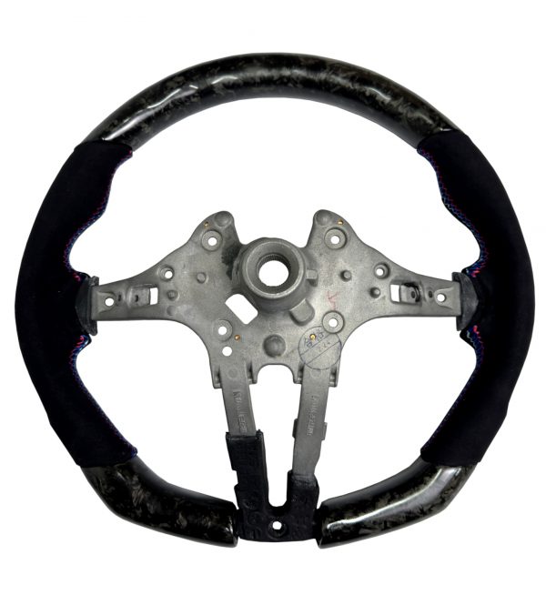 STEERING WHEEL FORGED CARBON & ALCANTARA FOR BMW 1 2 3 4 X5 X6 SERIES M2 M3 M4 - Image 4