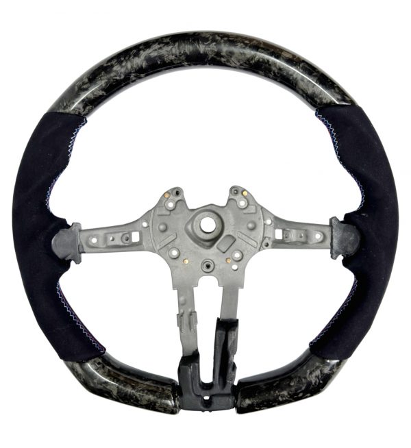 STEERING WHEEL FORGED CARBON & ALCANTARA FOR BMW 1 2 3 4 X5 X6 SERIES M2 M3 M4