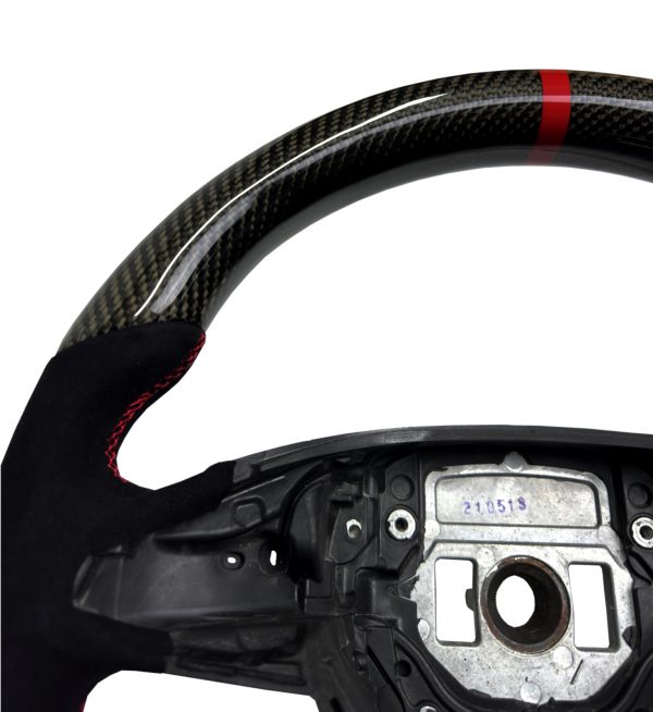 STEERING WHEEL CARBON FIBRE & ALCANTARA FOR MERCEDES-BENZ B C E CLASS 2015-2020 - Image 2