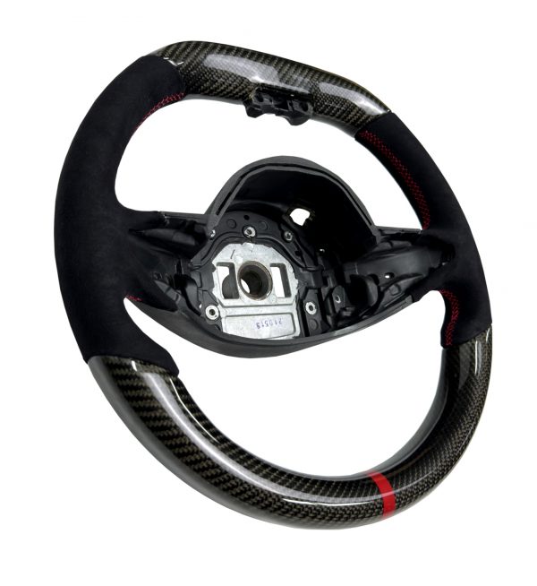 STEERING WHEEL CARBON FIBRE & ALCANTARA FOR MERCEDES-BENZ B C E CLASS 2015-2020 - Image 3