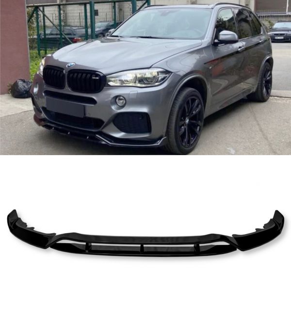 FRONT LIP SPLITTER M PERFOAMNCE STYLE GLOSS BLACK FOR BMW X5 F15 M-SPORT 14-18